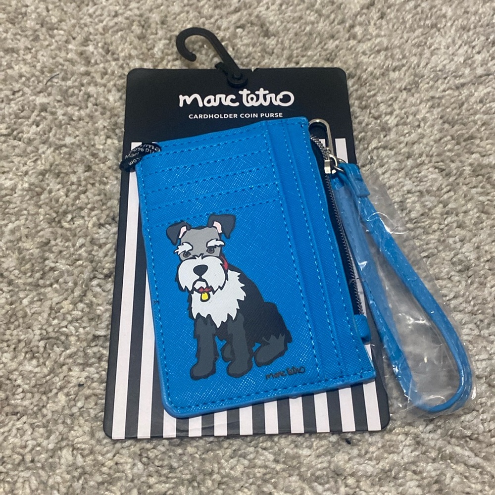 NWT Marc Tetro Schnauzer Cardholder Coin Purse